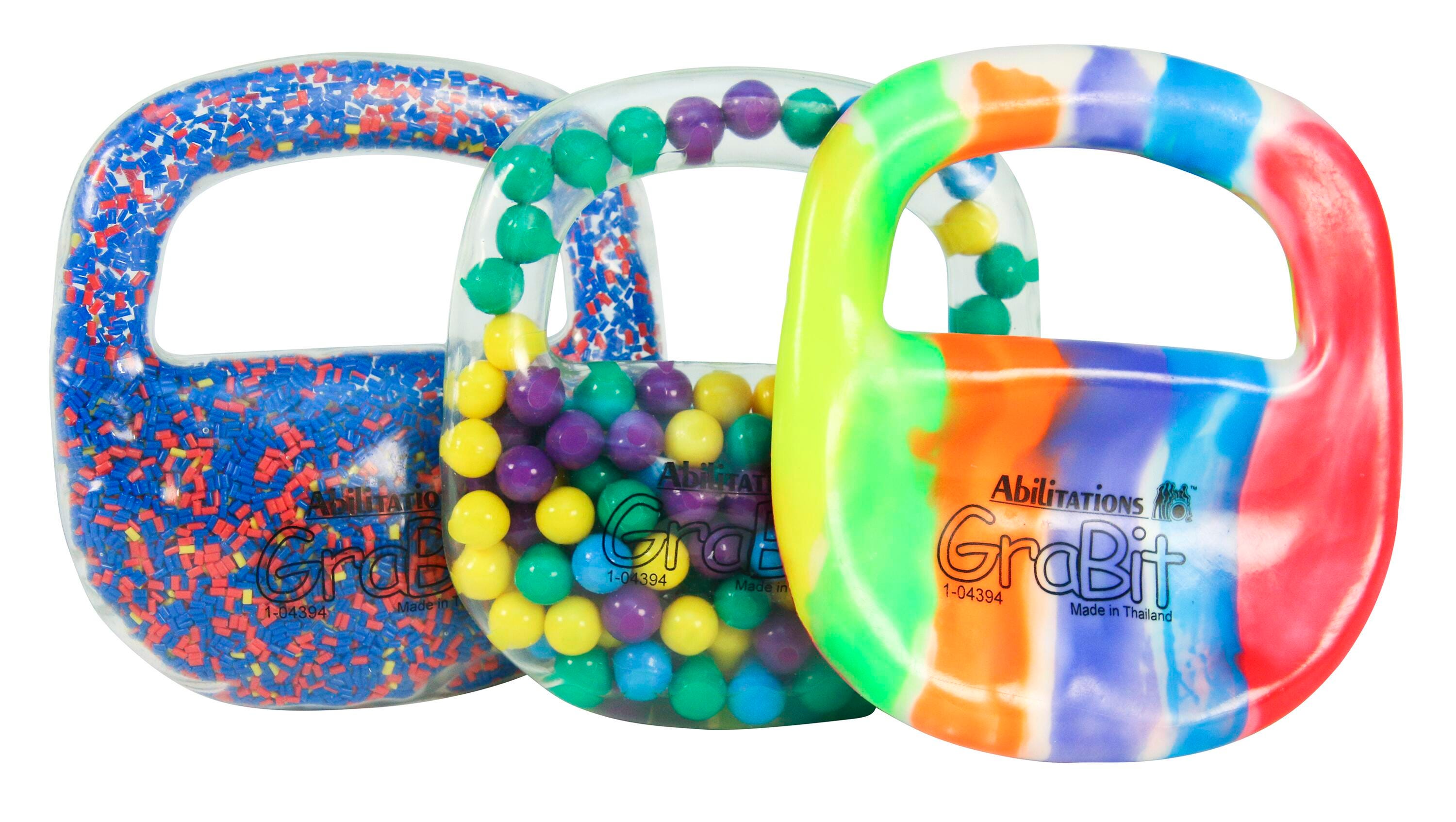 Abilitations Grabits Tactile Pack, Set of 3, Item Number 020499